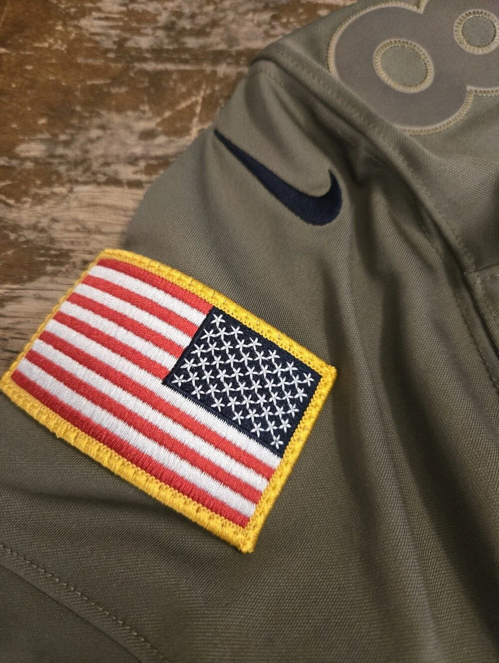 Denver Broncos Kids' Salute to Service Jersey - Olive/Orange